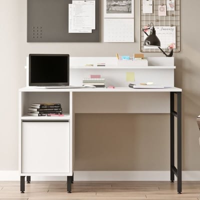 Bureautafel Woody Fashion | 120 x 54 x 100 cm | Wit Bureautafel Woody Fashion | 120 x 54 x 100 cm | Wit