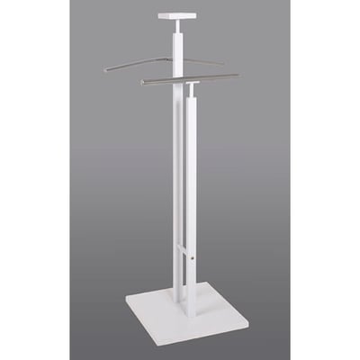 Kledingrek met kleerhangers | 33 x 33 x 109 | Wit