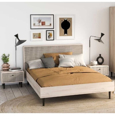 Slaapkamerset Sayuri | Twijfelaar, nachtkastje | Kronberg Oak-design