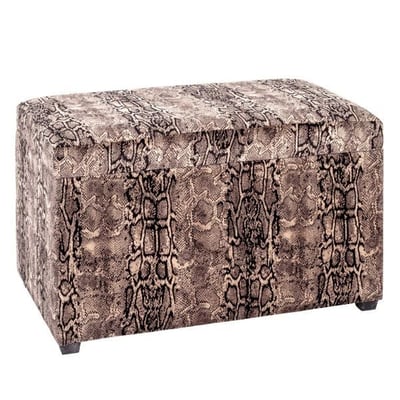 Opbergkist | 65 x 40 x 42 cm | Snakeskin-design Opbergkist | 65 x 40 x 42 cm | Snakeskin-design