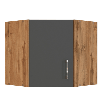 Hoekkast Sorrella 60cm 1 deur - antraciet/eik Hoekkast Sorrella 60cm 1 deur - antraciet/eik