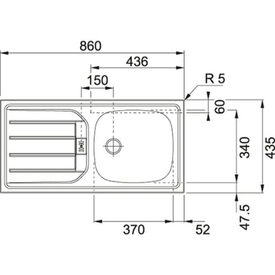 Keukenblok Sorrella 360cm met ruimte voor vaatwas, oven, koelkast en diepvries - wit/eik