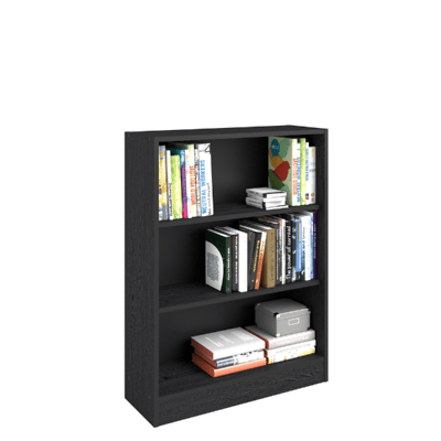 Boekenkast Hobby 104 cm-2 legplanken-zwart