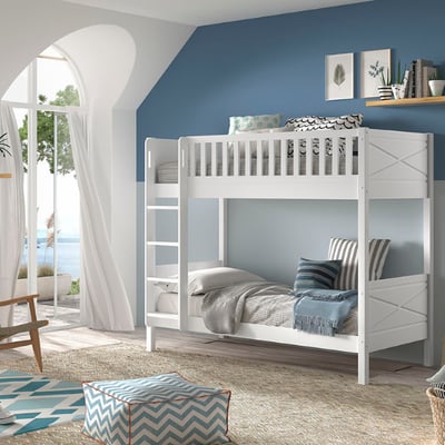 Stapelbed Scott - 208x105x175 cm - Wit Stapelbed Scott - 208x105x175 cm - Wit