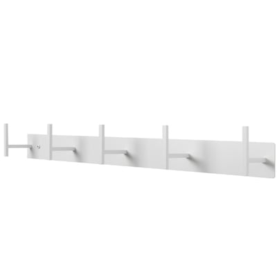 Wandkapstok Chancy 5 haken-wit