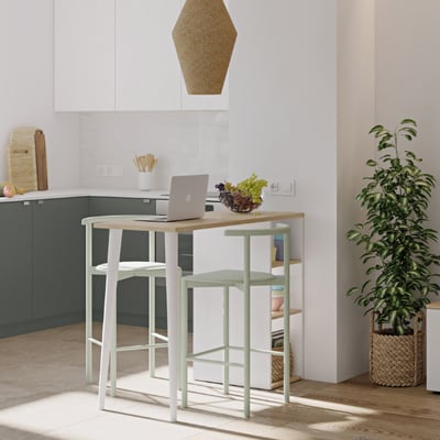 Bartafel Bernt 3 open vakken-Vicenza eik/wit Bartafel Bernt 3 open vakken-Vicenza eik/wit