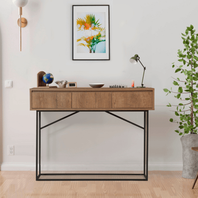 Mia Dressoir | 100% MELAMINE | Walnoot, Zwart Mia Dressoir | 100% MELAMINE | Walnoot, Zwart