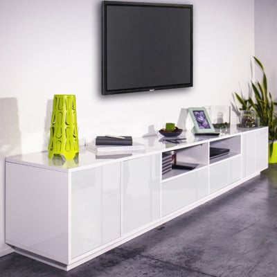 tv-meubel Orlando | 260 x 41,5 x 46 cm | High Gloss White tv-meubel Orlando | 260 x 41,5 x 46 cm | High Gloss White