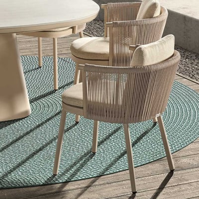 Tuinstoel Mendoza | 59 x 55 x 72 cm | Rope Beige-design Tuinstoel Mendoza | 59 x 55 x 72 cm | Rope Beige-design