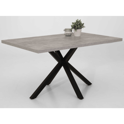 Eettafel Leonne 140x90 cm-beton Eettafel Leonne 140x90 cm-beton