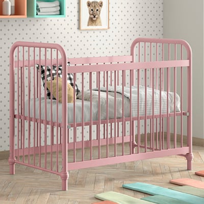 Babybed Bronxx - 60x120cm - misty pink Babybed Bronxx - 60x120cm - misty pink