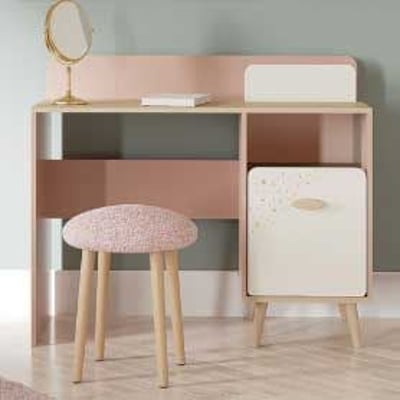 Bureau Suzie - 44,90x106,60x87,70 cm - Roze/spaanplaat Bureau Suzie - 44,90x106,60x87,70 cm - Roze/spaanplaat
