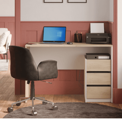 Bureau Harisson - 50x117x77 cm - Bruin/eikenhout 