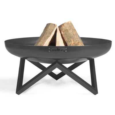 Vuurschaal Santiago - 100x100x45 cm - Zwart/metaal