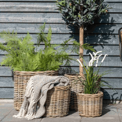 Bogor Plantenbakken - Set van 4 | Kubu Rattan.
