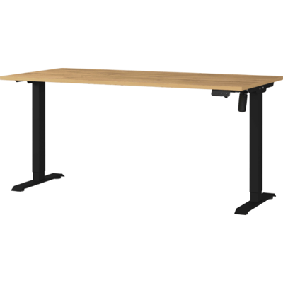 Elektrisch verstelbaar bureau Ergoflex - 160x80x120cm - eikdecor/zwart Elektrisch verstelbaar bureau Ergoflex - 160x80x120cm - eikdecor/zwart