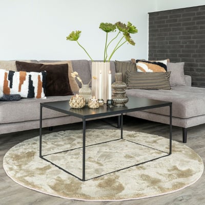 Miami Rond Vloerkleed, Zandkleur, 160cm Miami Rond Vloerkleed, Zandkleur, 160cm