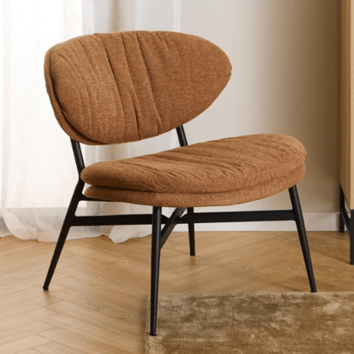 Loungestoel Burma - terracotta/zwart Loungestoel Burma - terracotta/zwart