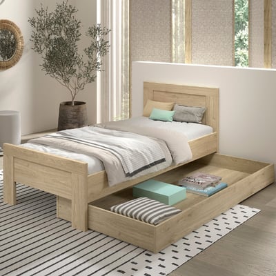 Kinderbed Sammie met bedlade - 90x200cm - eikdecor