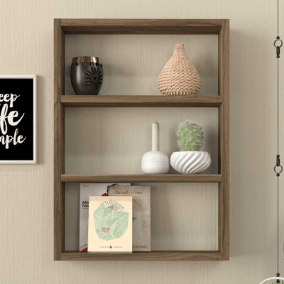 Wandrek Hardy - 44x9x60cm - walnootdecor