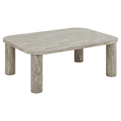 Solano Grijs Marmeren Salontafel, 100x75x36 cm