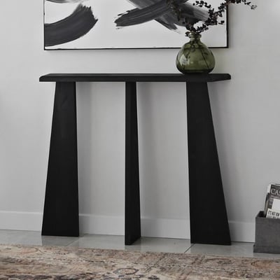 Sidetable Woody Fashion | 100 x 28 x 83 cm | Antraciet Sidetable Woody Fashion | 100 x 28 x 83 cm | Antraciet