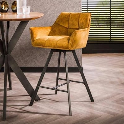 Barstoel Hargreaves | 53 x 57 x 96 cm | Goudkleurig Barstoel Hargreaves | 53 x 57 x 96 cm | Goudkleurig