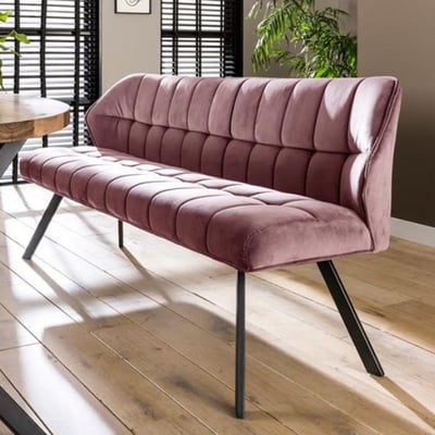 Eetkamerbank Baena | 180 x 59 x 84 | Roze Eetkamerbank Baena | 180 x 59 x 84 | Roze