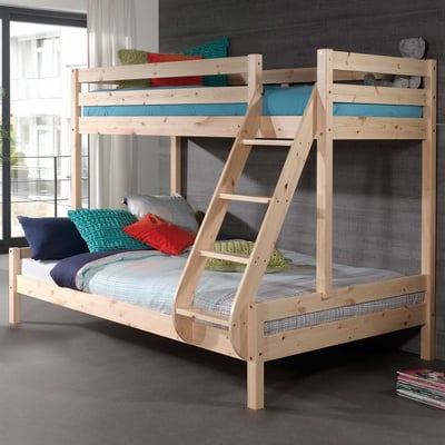 Stapelbed Triple 3-persoons hout - dennenhout Stapelbed Triple 3-persoons hout - dennenhout
