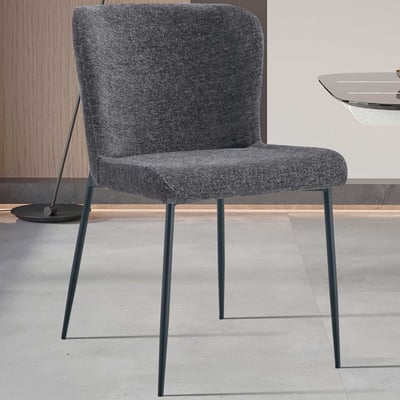 Eetkamerstoel Lisa | 50 x 62 x 85 cm | Donkergrijs