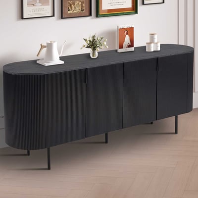 Dressoir Lagos | 200 x 45 x 80 cm | Donkerbruin Dressoir Lagos | 200 x 45 x 80 cm | Donkerbruin