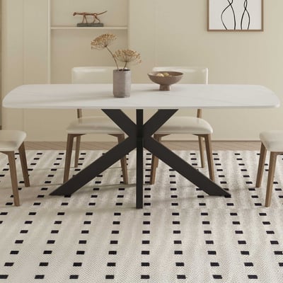 Eettafel Apollo | 180 x 90 x 76 cm | Stenen design