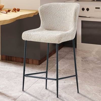 Barstoel Lisa | 52 x 56 x 97 cm | Beige Barstoel Lisa | 52 x 56 x 97 cm | Beige