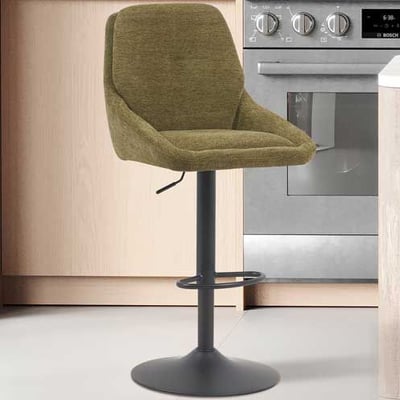 Barstoel Sabine - 50x60x100-121cm - verstelbaar - draaibaar - groen