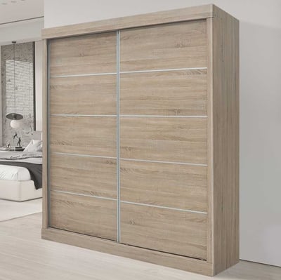 Schuifdeurkast Mike | 182,5 x 52,5 cm x 197,5 cm | Sonoma-afwerking
