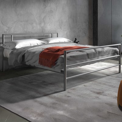 Bed Sandro 160x200 metaal - grijs