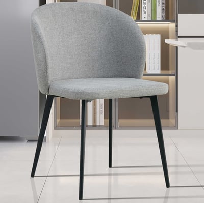 Eetkamerstoel Tilly - 51x55x80cm - grijze stof