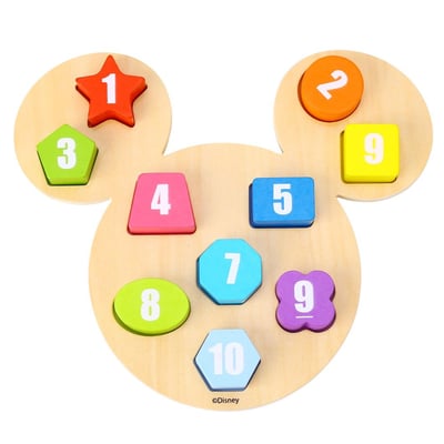 Houten cijferpuzzel Mickey Mouse Houten cijferpuzzel Mickey Mouse