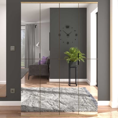 Kledingkast Projekt X Emob - Artisan Oak & Spiegel - 122x193x34 cm - Modern
