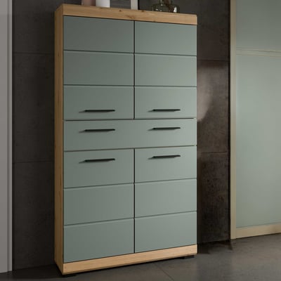 Badkamer Midhoog Kast Scout Xonox - Sage en Artisan Eik - 74x141x31 cm