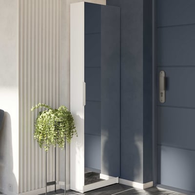 Schoenenkast Zayah-mat wit