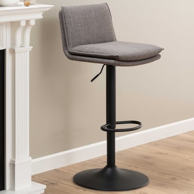 Barkruk Flynn,  Gasveer, Draaibaar en Rits - taupe