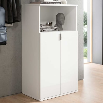 Schoenenkast Projekt X Xonox - Hoogglans wit - 60x110x37 cm