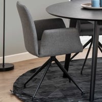 Draaistoel Robert - lichtgrijs/zwart