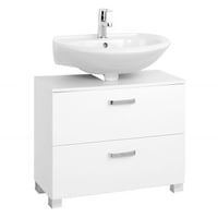 Wastafelonderkast Bobbi 70cm 1 deur en 1 lade - wit