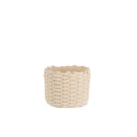 Bloempot koord immitatie cement beige medium
