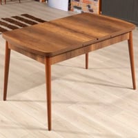 Barok Uitschuifbare eettafel | 100% MELAMINE | Walnoot