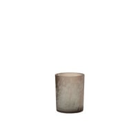 Windlicht gras glas beige medium