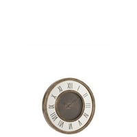 Klok romeinse cijfers spiegel mdf antiek goud small
