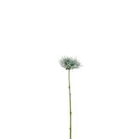 Chrysant mini plastiek wit licht blauw